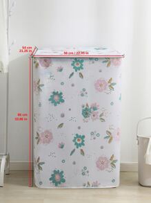 Dustproof Cover For Washing Machine - Blue and White - View 4