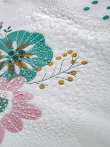 Dustproof Cover For Washing Machine - Blue and White - View 7