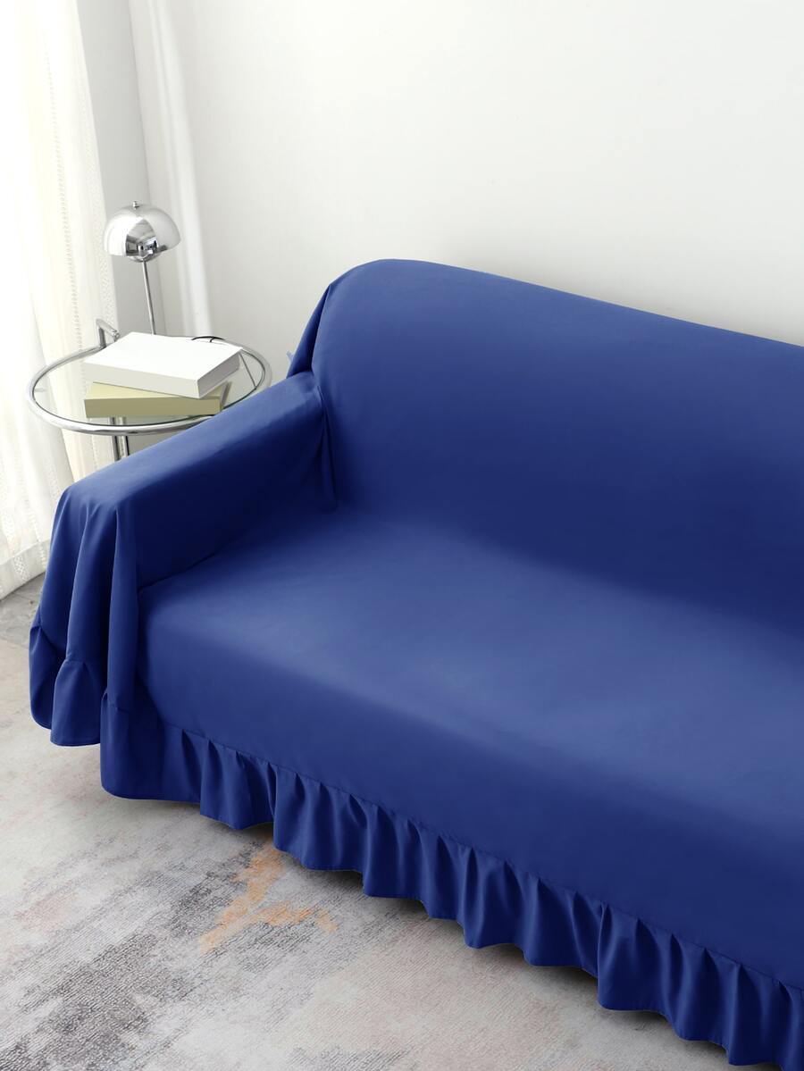 1 Miếng Hiện đại & Phong cách Đơn giản Xanh Bọc ghế sofa Với Ren Cạnh , Polyester Chất xơ , Thích hợp Đối với Phòng khách , Phòng ngủ , Nhà  Sử dụng - Màu xanh lam - Xem 1