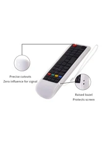 1 Miếng Trắng Phát sáng trong bóng tối Điều khiển từ xa Lớp bảo vệ Tương thích với Samsung - trắng - Xem 5