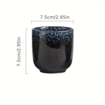 1個200毫升日式咖啡杯茶杯水杯石器陶瓷手繪茶杯濃縮咖啡杯廚房飲器