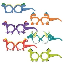 6 cái Một 1st Tiệc sinh nhật Cảnh tượng Giấy Kính Rừng nhiệt đới Chủ đề khủng long Vui vẻ Tiệc sinh nhật Đứa trẻ Con trai - xanh quân đội - Xem 1