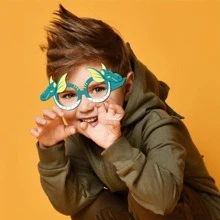 6 cái Một 1st Tiệc sinh nhật Cảnh tượng Giấy Kính Rừng nhiệt đới Chủ đề khủng long Vui vẻ Tiệc sinh nhật Đứa trẻ Con trai - xanh quân đội - Xem 6