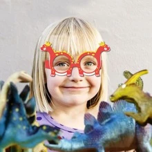 6 cái Một 1st Tiệc sinh nhật Cảnh tượng Giấy Kính Rừng nhiệt đới Chủ đề khủng long Vui vẻ Tiệc sinh nhật Đứa trẻ Con trai - xanh quân đội - Xem 2