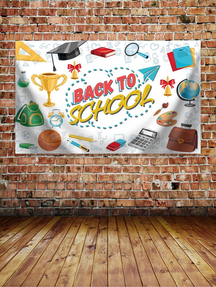 YongFoto 7x5ft Photography Backdrop Back To School Rocket Made From Pencils Blackboard Backdrops For Photography Photo Shoots Kids School Vinyl Photo Background Studio Props - View #5