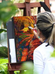 4pcs Đối với Bức tranh , Nhiều gói Của 4 , 6 X 8 , 8 X 10 , 10 X 12 , 12 X 16 Inch - 1 Của Mỗi , Trống Đen tranh sơn dầu , Kéo dài tranh sơn dầu , 8 OZ , Nghệ thuật Quân nhu Đối với Người lớn , Đối với Acrylic Trút xuống Và Dầu - màu đen - Xem 5