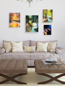 4pcs Đối với Bức tranh , Nhiều gói Của 4 , 6 X 8 , 8 X 10 , 10 X 12 , 12 X 16 Inch - 1 Của Mỗi , Trống Đen tranh sơn dầu , Kéo dài tranh sơn dầu , 8 OZ , Nghệ thuật Quân nhu Đối với Người lớn , Đối với Acrylic Trút xuống Và Dầu - màu đen - Xem 9