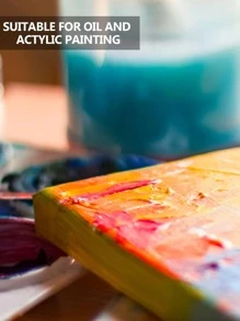 4pcs Đối với Bức tranh , Nhiều gói Của 4 , 6 X 8 , 8 X 10 , 10 X 12 , 12 X 16 Inch - 1 Của Mỗi , Trống Đen tranh sơn dầu , Kéo dài tranh sơn dầu , 8 OZ , Nghệ thuật Quân nhu Đối với Người lớn , Đối với Acrylic Trút xuống Và Dầu - màu đen - Xem 3