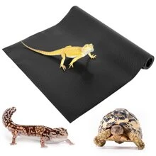 Reptile Substrate Mat Terrarium Carpet, Non-Adhesive Reptile Terrarium Bedding Substrate Liner, Reptile Tank Accessories For Bearded Dragon, Leopard Gecko, Lizard, Tortoise - 118" x 23.6" - View 2