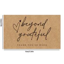 30pcs Giấy kraft Cảm ơn - màu nâu - Xem 2