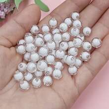 Phụ kiện trang sức DIY hạt 1 sợi - trắng - Xem 1