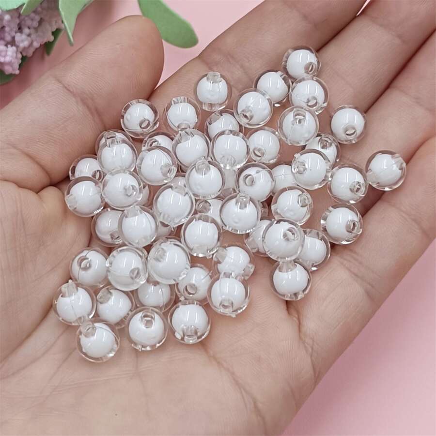 Phụ kiện trang sức DIY hạt 1 sợi - trắng - Xem 1