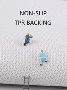 Cute Green Moss Bathroom Rug, Thick Absorbent Non-slip Bath Mat, Suitable For Bathroom Decoration, Soft Microfiber, Washable, Perfect Shower Mat Or Doormat - Green - View 2