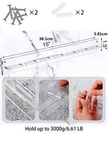 1 giá đỡ kính trong suốt - Trong sáng - Xem 7