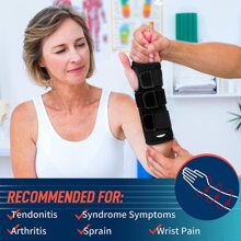 1入組護腕適用於隧道護腕支撐睡眠帶金屬 - 黑色 - 查看 2