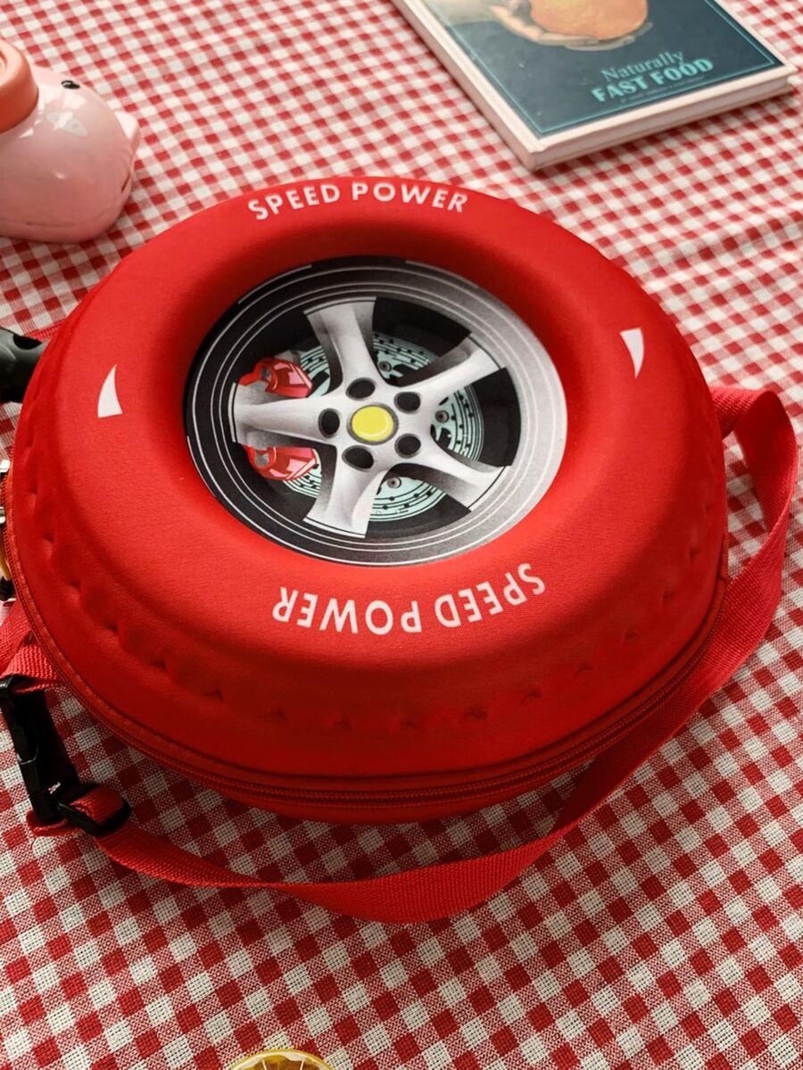 Cartoon Children Tire Shaped Multifunctional Backpack With Shoulder