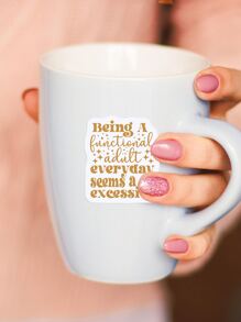 32 Pcs Boho Inspirational affirmations assorted stickers Sarcastic Quotes Positive scrapbooking Stickers Dairy Collage Album Decor Sticker - Multicolor - View 3