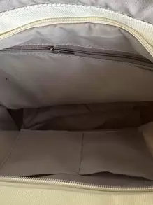 Của phụ nữ tranh sơn dầu Túi Messenger Tối giản Túi đeo vai , Giải trí Túi xách Túi xách tay Đối với Sinh viên - trắng - Xem 4