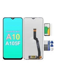 Samsung A10 A105 LCD屏幕配件，原裝品質，免費全套工具及手機保護膜 - 黑色 - 查看 1