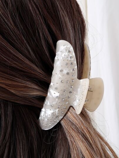 Rhinestone Decor Hair Claw Party Claw Clips Hair Clips Hair Jaw Clip Hair Clamps Hair Clutch Hair Catcher Clip, School Stuff, College Fall Winter Hair Accessories For Women For Vacation Outfits Woman