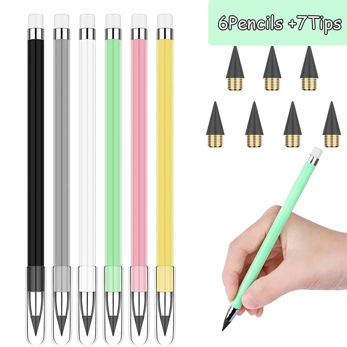 13入組永恆馬卡龍鉛筆,可填充和可愛,合適適用於繪畫,藝術,辦公室和學校用品