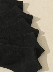 10 Pairs Of Kids' Solid Color Striped Casual Comfortable Short Socks, For Medium To Children