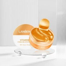 LANBENA Under Eye Patches - 30 Pairs Vitamin C Eye Mask- Puffy Eyes & Dark Circles Treatments, Reduce Under Eye Bags and Smooth Wrinkles - 橘色 - 查看 9
