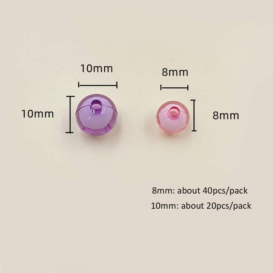 Phụ kiện trang sức DIY hạt 1 sợi - trắng - Xem 7