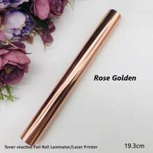 alinacutle 5M長X 19CM寬激光碳粉反應箔卷，使用層壓機激光打印機，紙鐳射熱轉印工藝箔用於手工工藝配件 - 彩色 - 查看 3