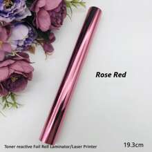 alinacutle 5M長X 19CM寬激光碳粉反應箔卷，使用層壓機激光打印機，紙鐳射熱轉印工藝箔用於手工工藝配件 - 彩色 - 查看 4
