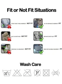 9pcs Hai âm Textured Vải phủ ghế ô tô - Nhiều màu - Xem 6