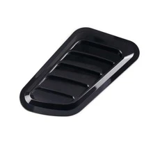 2 Chiếc Màu Đen Bóng Đa Năng Sợi Carbon Xe Trang Trí Tế Bào Lưu Lượng Không Khí Hút Hood Muỗng Bonnet Thông Hơi Bao Miếng Dán Trang Trí tạo Kiểu Tóc - màu đen - Xem 6