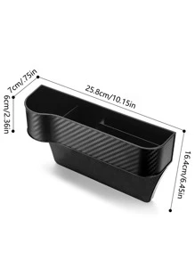 Hộp lưu trữ ghế ô tô 1 cái - màu đen - Xem 9