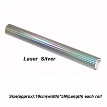 alinacutle 5M長X 19CM寬激光碳粉反應箔卷，使用層壓機激光打印機，紙鐳射熱轉印工藝箔用於手工工藝配件 - 彩色 - 查看 8