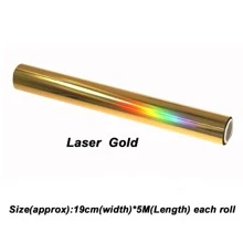 alinacutle 5M長X 19CM寬激光碳粉反應箔卷，使用層壓機激光打印機，紙鐳射熱轉印工藝箔用於手工工藝配件 - 彩色 - 查看 9