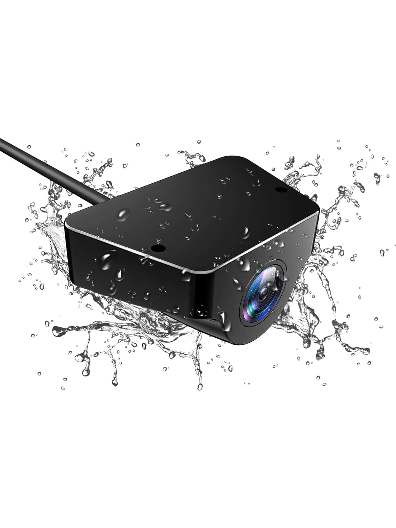 WOLFBOX Upgraded WDR Rear Camera for G840S / G930 / G850 / G900 / D07, 1080P Waterproof AHD Car Rear View Camera - Black - View 1