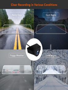 WOLFBOX Upgraded WDR Rear Camera for G840S / G930 / G850 / G900 / D07, 1080P Waterproof AHD Car Rear View Camera - Black - View 3