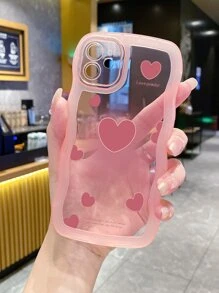 1 Miếng Bóng Hình trái tim Ốp lưng & bao da điện thoại - Màu Hồng baby - Xem 2