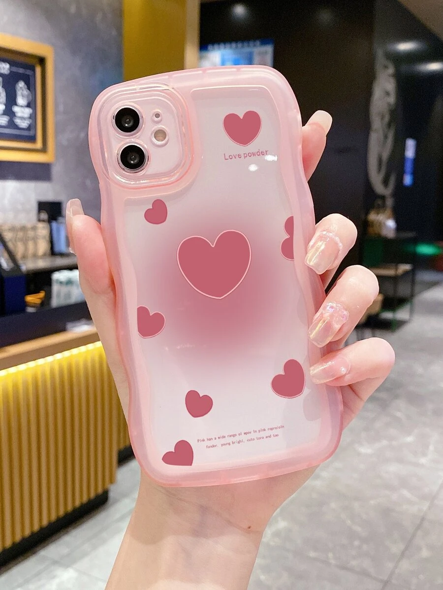 1 Miếng Bóng Hình trái tim Ốp lưng & bao da điện thoại - Màu Hồng baby - Xem 1