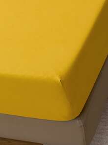 1 pieza de moda simple unicolor Funda de colchón transpirable agradable para la piel Colcha a prueba de polvo Protector para dormitorio Textiles para el hogar ropa de cama - Multicolor - Ver 7