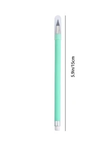 返校永恒铅笔，先进技术自动铅笔，永不缺墨，马卡龙色，无需削尖，不易断芯，普通笔身，学生绘画素描书写，1 支 - 白色 - 查看 2