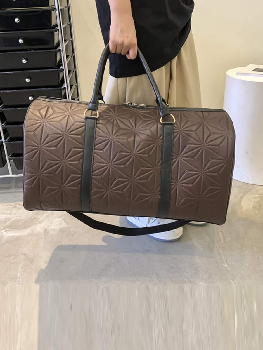 Large Capacity Travel Shoulder Bags For Men And Women Luxurious Designer Unisex Messenger Bags And Handbags - Brown - View 1