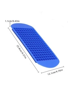 160 Grids Silicone Bar Tray Mini S Small Square Mold Accessories - Blue - View 5