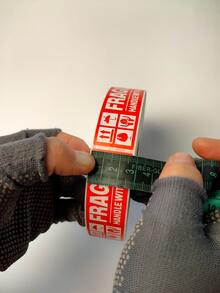 Fragile Label Stickers English Warning Label Paper FRAGILE Handle with Care Sticker Fragile Labels 25x76mm (1X3 Inch) - Red and White - View 9