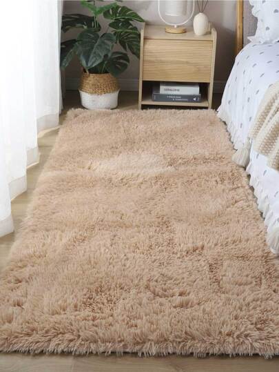 Soft Long Rug For Bedroom Living Room Camel Plush Fluffy Bedside Lightweight, Long-Pile Rug Shag Furry Rug Carpet Non Shedding For Nursery Children Kids Girls Room Home Decorative