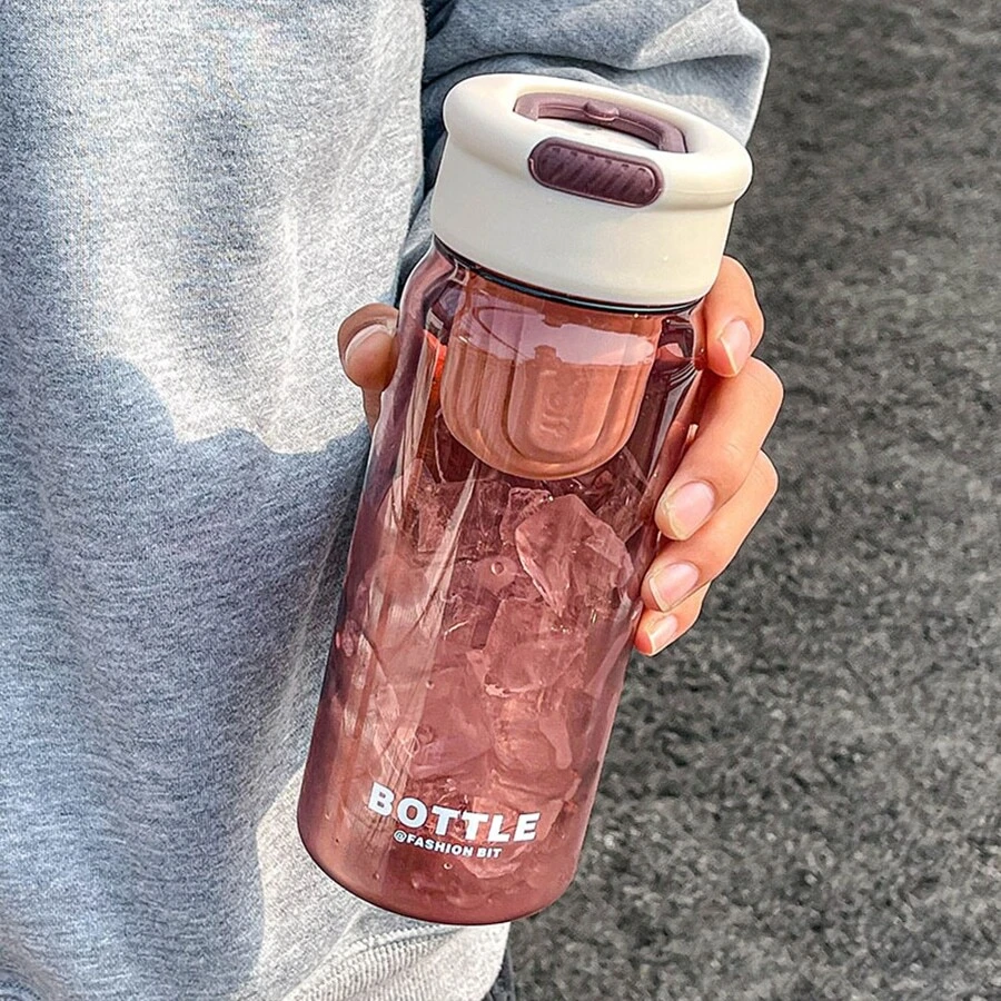 verano portátil Infusor de té Botella de agua con separación diseño - Blanco - Ver 1