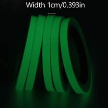 1pc Băng phát sáng trong bóng tối, băng huỳnh quang, cảnh báo nhãn dán huỳnh quang sàn cầu thang tự phát sáng, băng lưu trữ ánh sáng phản chiếu - Màu xanh nhạt - Xem 2