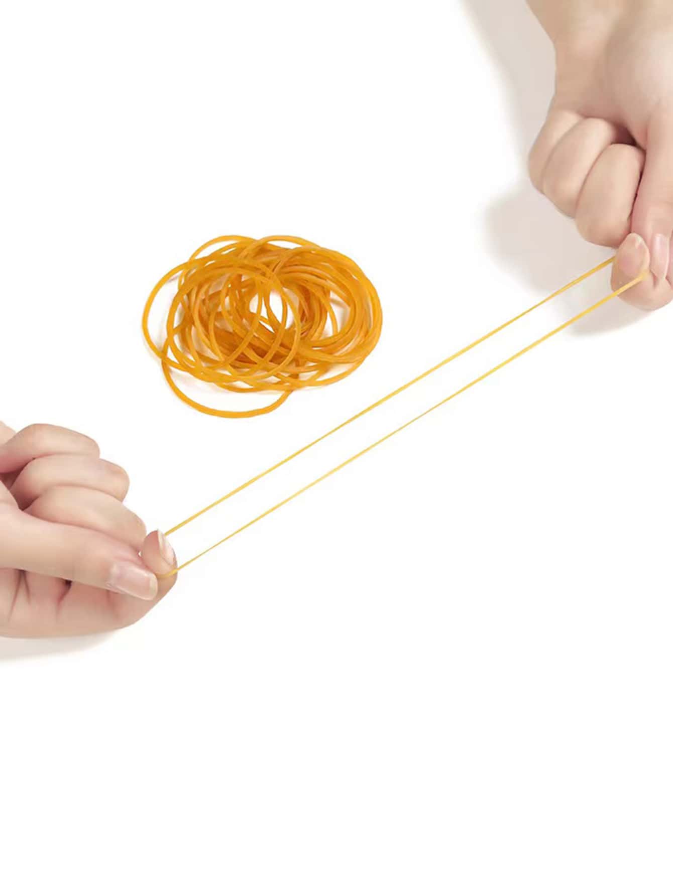 50g/pack Transparent Yellow Rubber Band For Office Use - Yellow - View 1