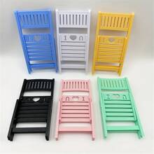 椅子設計書桌可折疊手機支架 - 黑色 - 查看 4