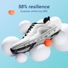 Men's Running Shoes - Comfortable Breathable Jogging Sneakers For All-Day Wear - Lasting Freshness Walking Jogging Durable & Lightweight - 白色 - 查看 3